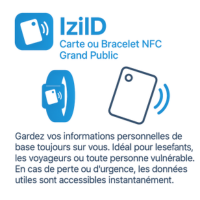CARTE OU BRACELET NFC PERSONALISABLE AU BURKINA FASO IZIID